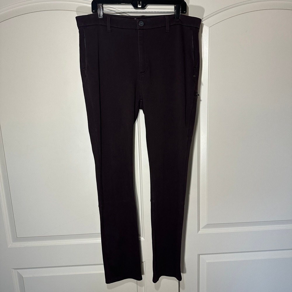 Vuori Everything Chino‎ Pants Men's 36 Burgundy Purple Athleisure Golf Stretch